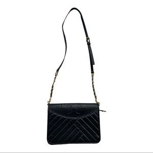 Tory Burch Alexa Combo Black Leather Crossbody Bag